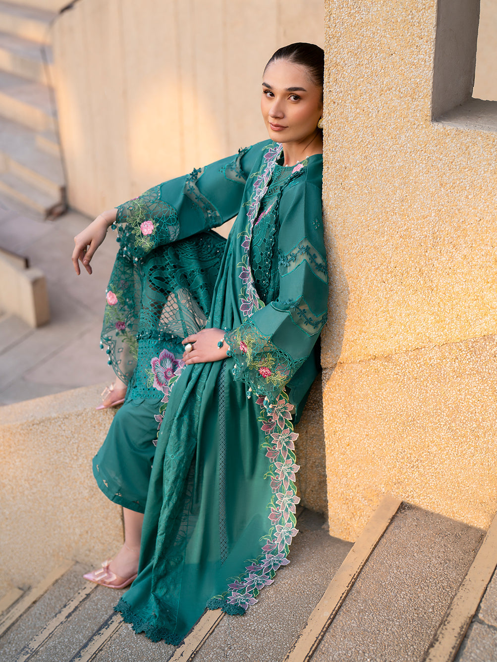 Parishay | Dil e Raqsam Festive Eid Lawn | DR-09 - Official Parishay stockist in UK - Sakeena London
