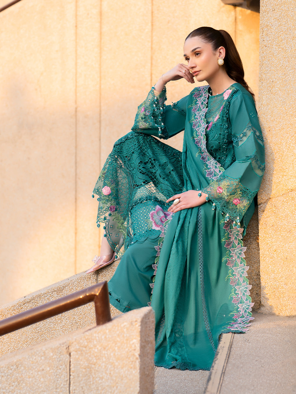 Parishay | Dil e Raqsam Festive Eid Lawn | DR-09 - Official Parishay stockist in UK - Sakeena London