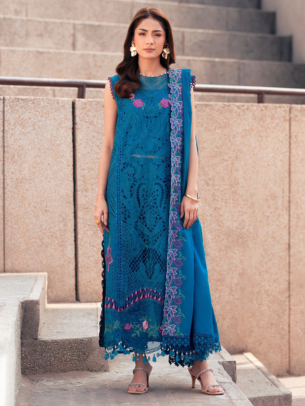 Parishay | Dil e Raqsam Festive Eid Lawn | DR-10 - Official Parishay stockist in UK - Sakeena London