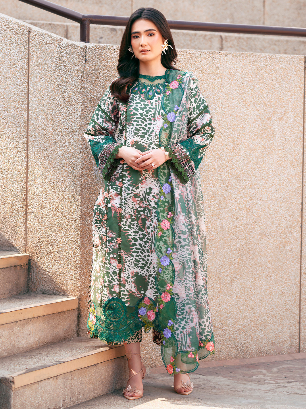 Parishay | Dil e Raqsam Festive Eid Lawn | DR-13 - Official Parishay stockist in UK - Sakeena London