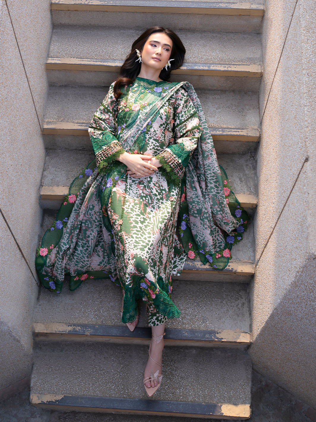 Parishay | Dil e Raqsam Festive Eid Lawn | DR-13 - Official Parishay stockist in UK - Sakeena London