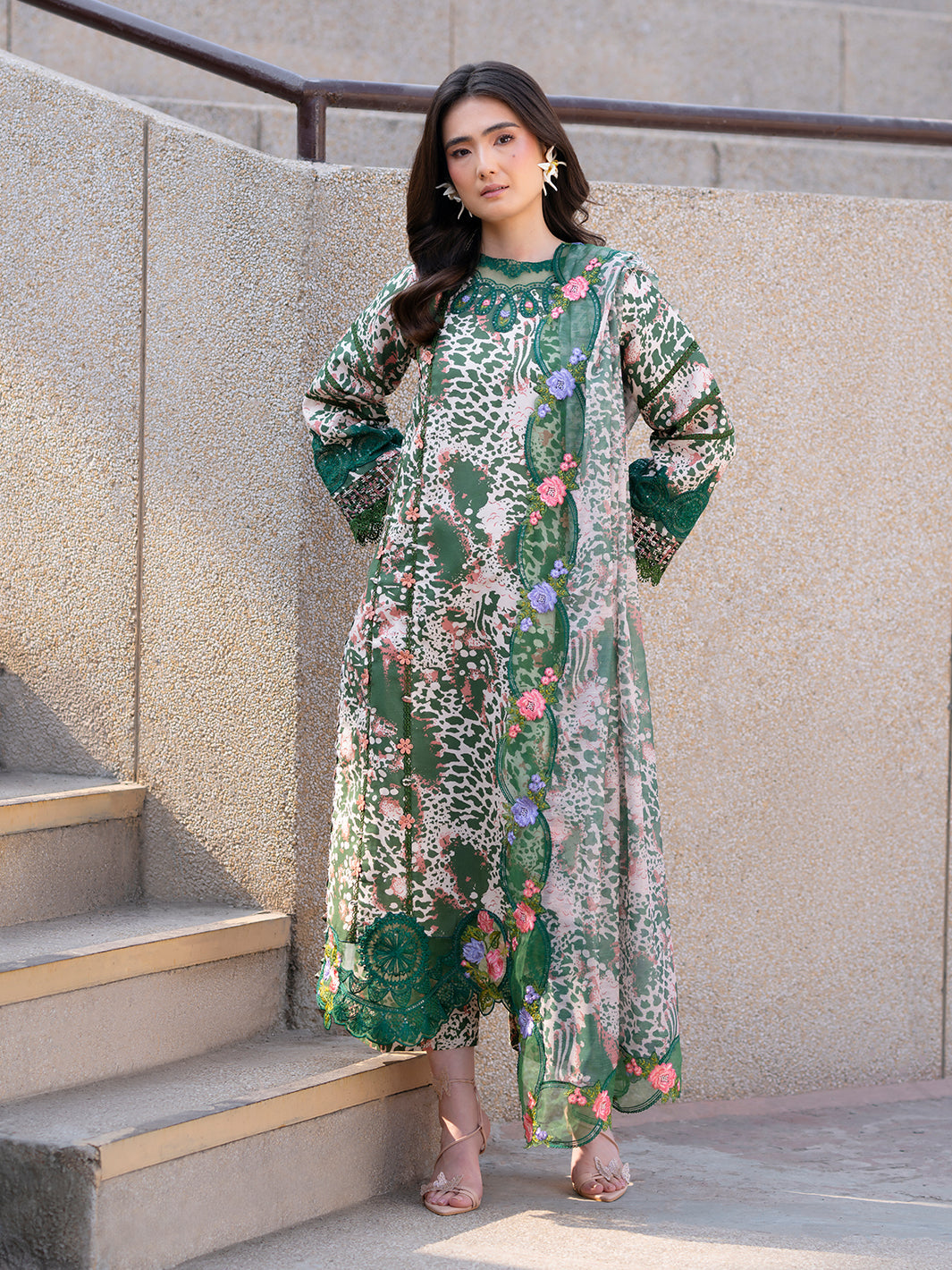 Parishay | Dil e Raqsam Festive Eid Lawn | DR-13 - Official Parishay stockist in UK - Sakeena London