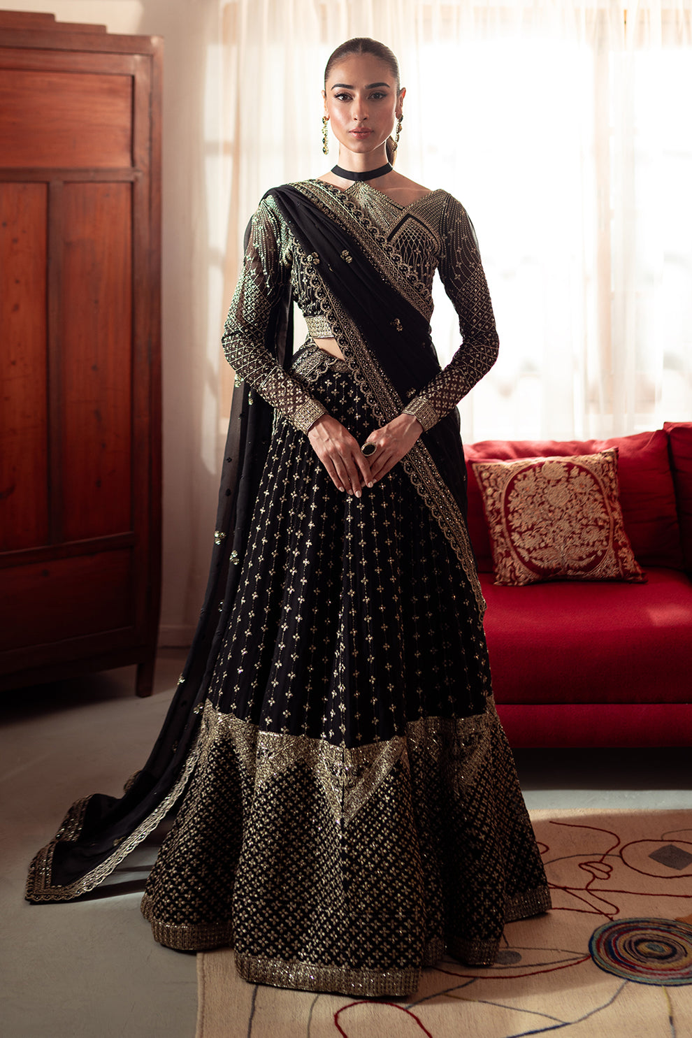 Neeshay | Dastaan Luxury Chiffon | Sunehri - Official Neeshay stockist in UK - Sakeena London