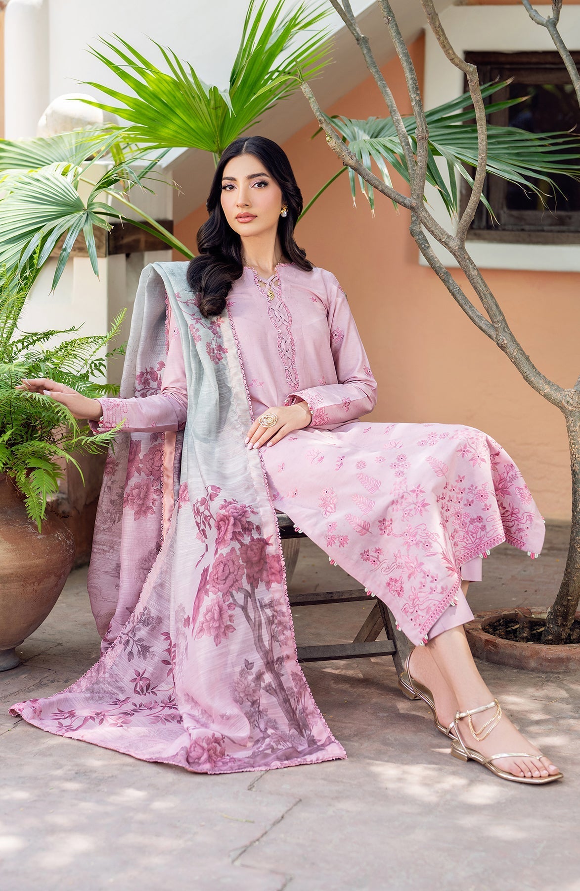 Zarif | Nura Textured Lawn 25 | JEEM - Official Zarif stockist in UK - Sakeena London