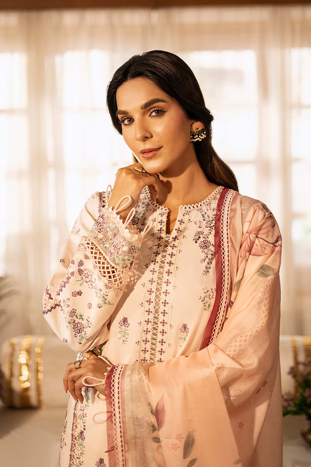 Zarposh | Sajni Lawn 25 | Gulbano - Official Zarposh stockist in UK - Sakeena London
