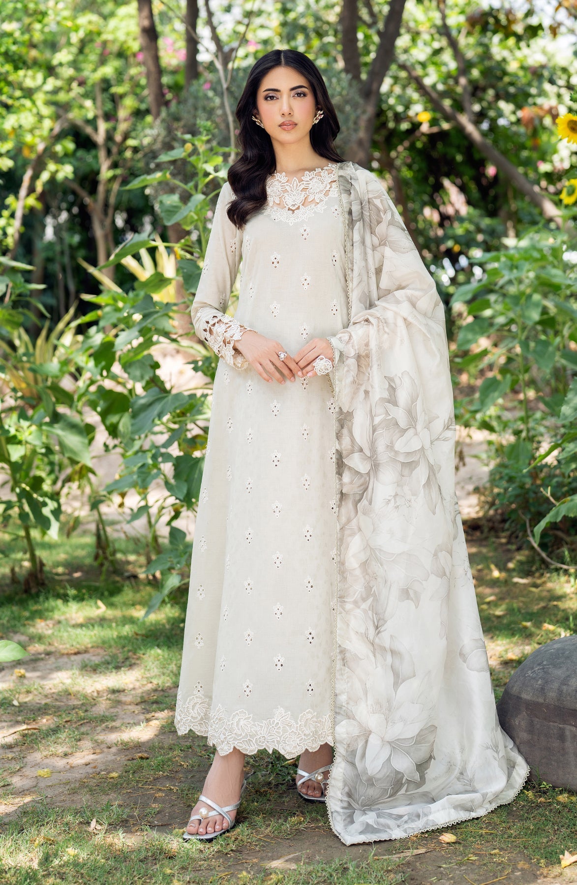 Zarif | Nura Textured Lawn 25 | ISARA - Official Zarif stockist in UK - Sakeena London