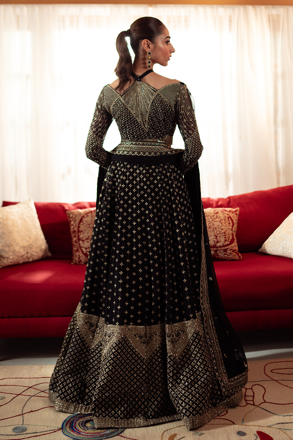Neeshay | Dastaan Luxury Chiffon | Sunehri - Official Neeshay stockist in UK - Sakeena London