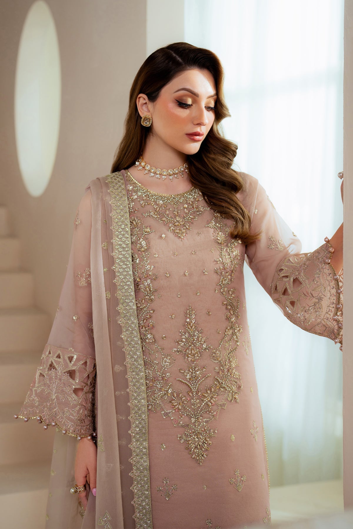 Alizeh | Aymal Chiffon | AF-BHM-4043-Jade - Official Alizeh stockist in UK - Sakeena London