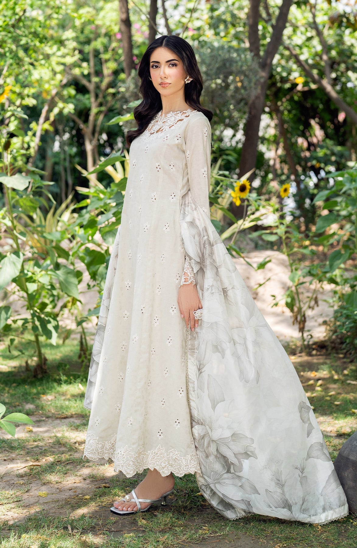 Zarif | Nura Textured Lawn 25 | ISARA - Official Zarif stockist in UK - Sakeena London