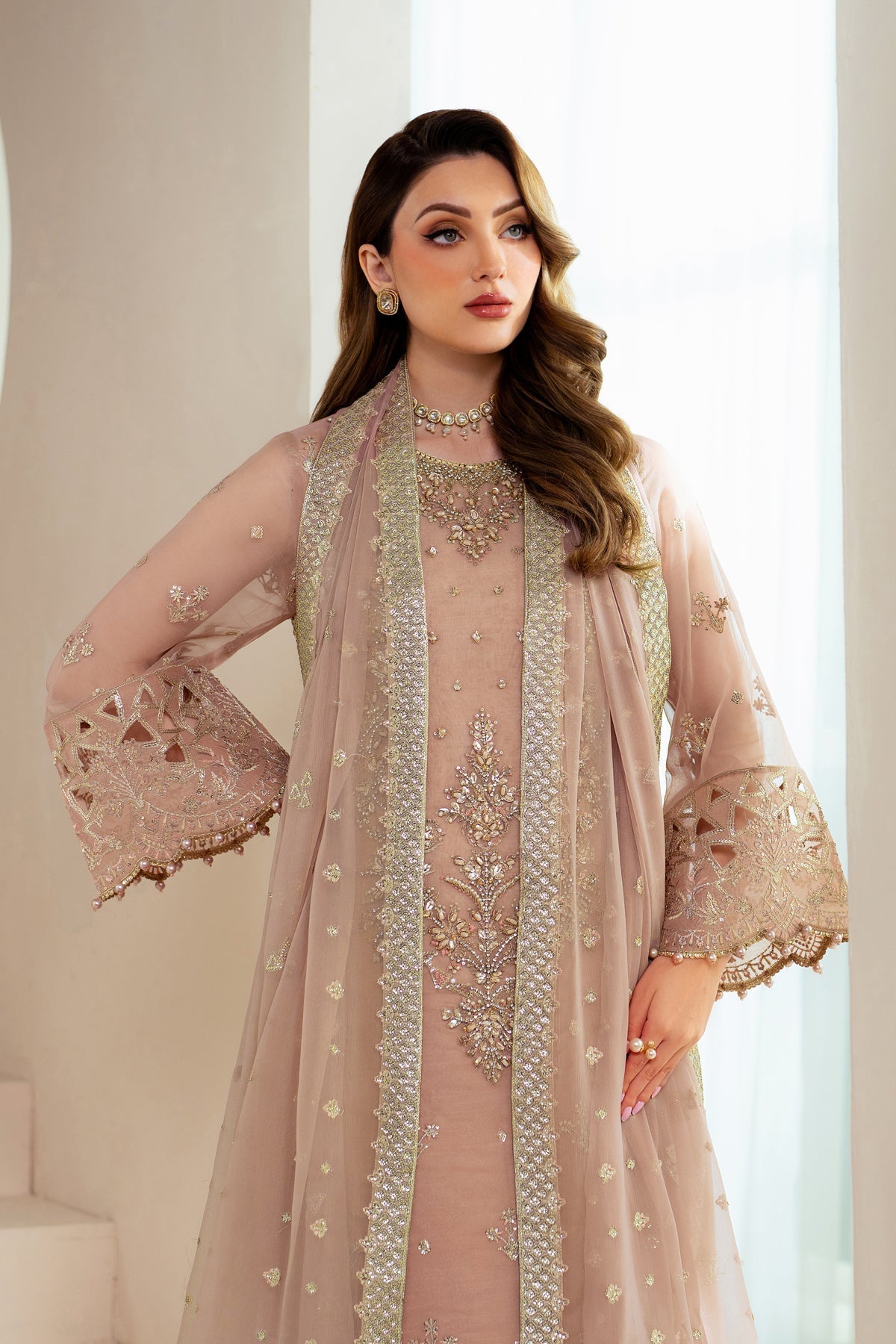 Alizeh | Aymal Chiffon | AF-BHM-4043-Jade - Official Alizeh stockist in UK - Sakeena London