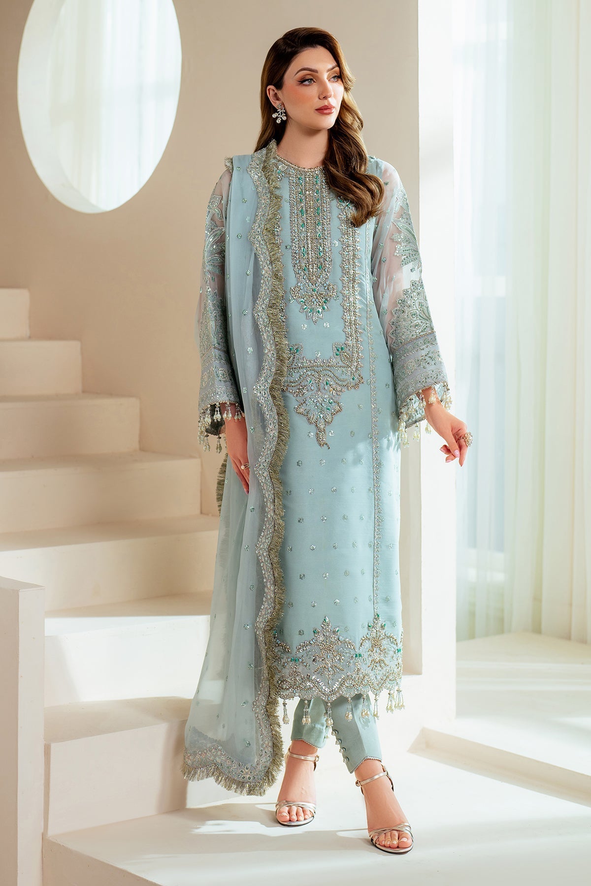 Alizeh | Aymal Chiffon | AF-BHM-4044-Orla - Official Alizeh stockist in UK - Sakeena London