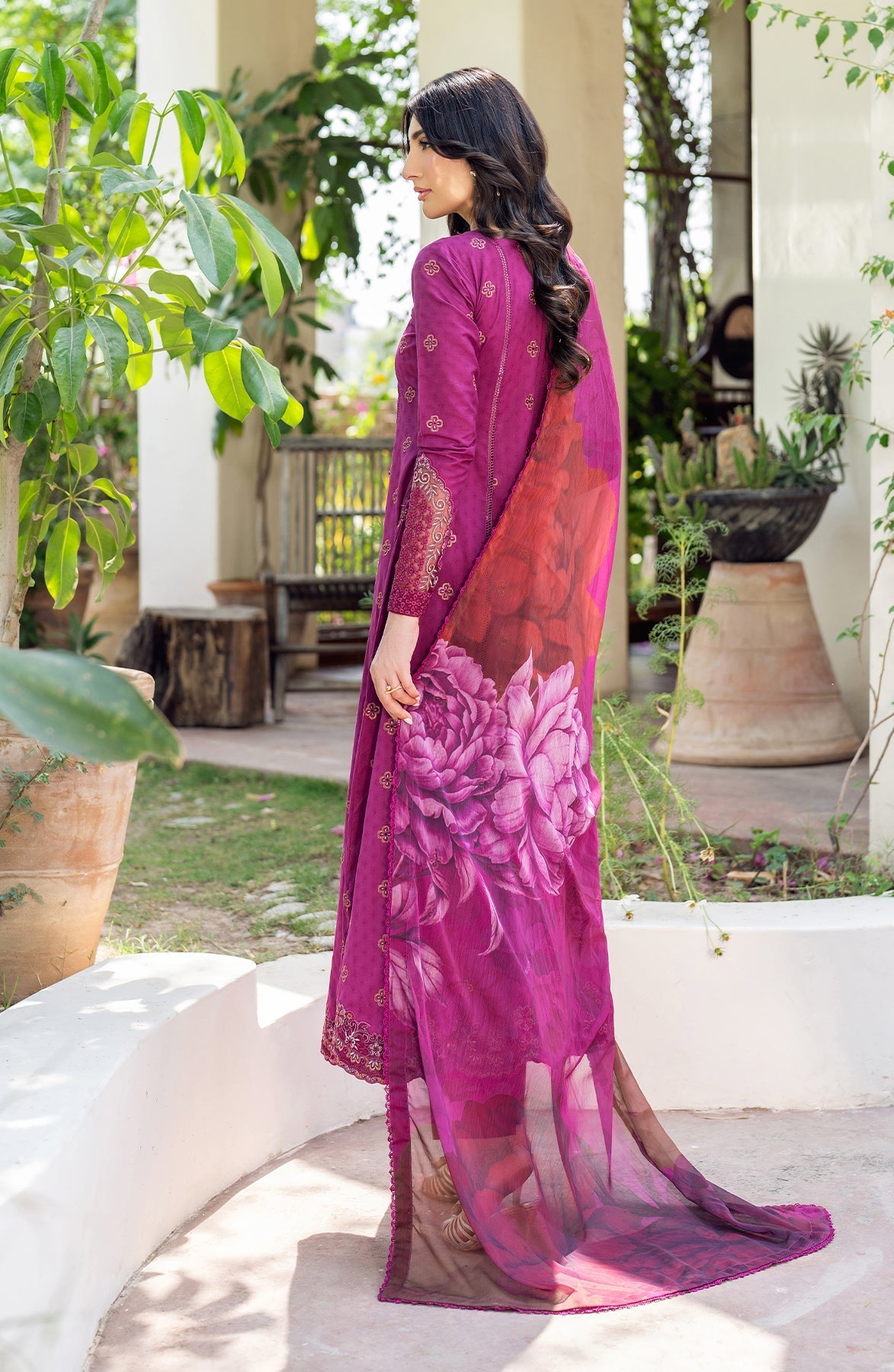 Zarif | Nura Textured Lawn 25 | MEHMAL - Official Zarif stockist in UK - Sakeena London