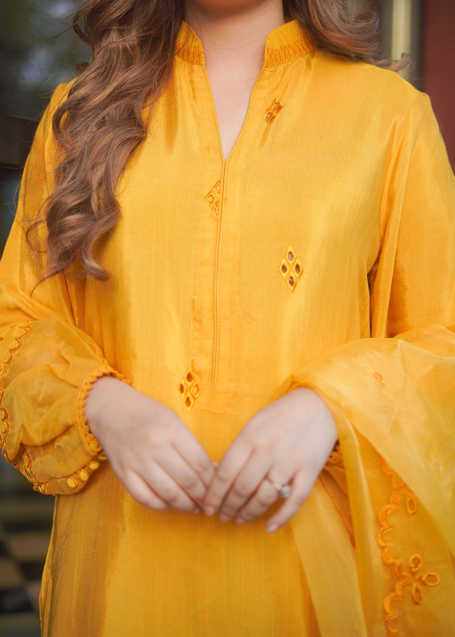 Fozia Khalid | Silk Spire | MARIGOLD - Official Sakeena London stockist in UK - Sakeena London