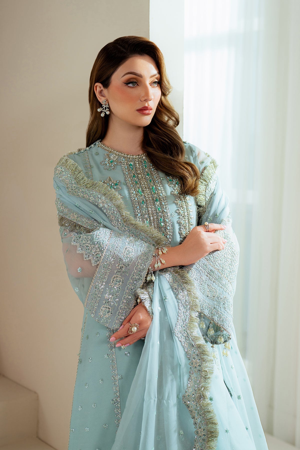 Alizeh | Aymal Chiffon | AF-BHM-4044-Orla - Official Alizeh stockist in UK - Sakeena London