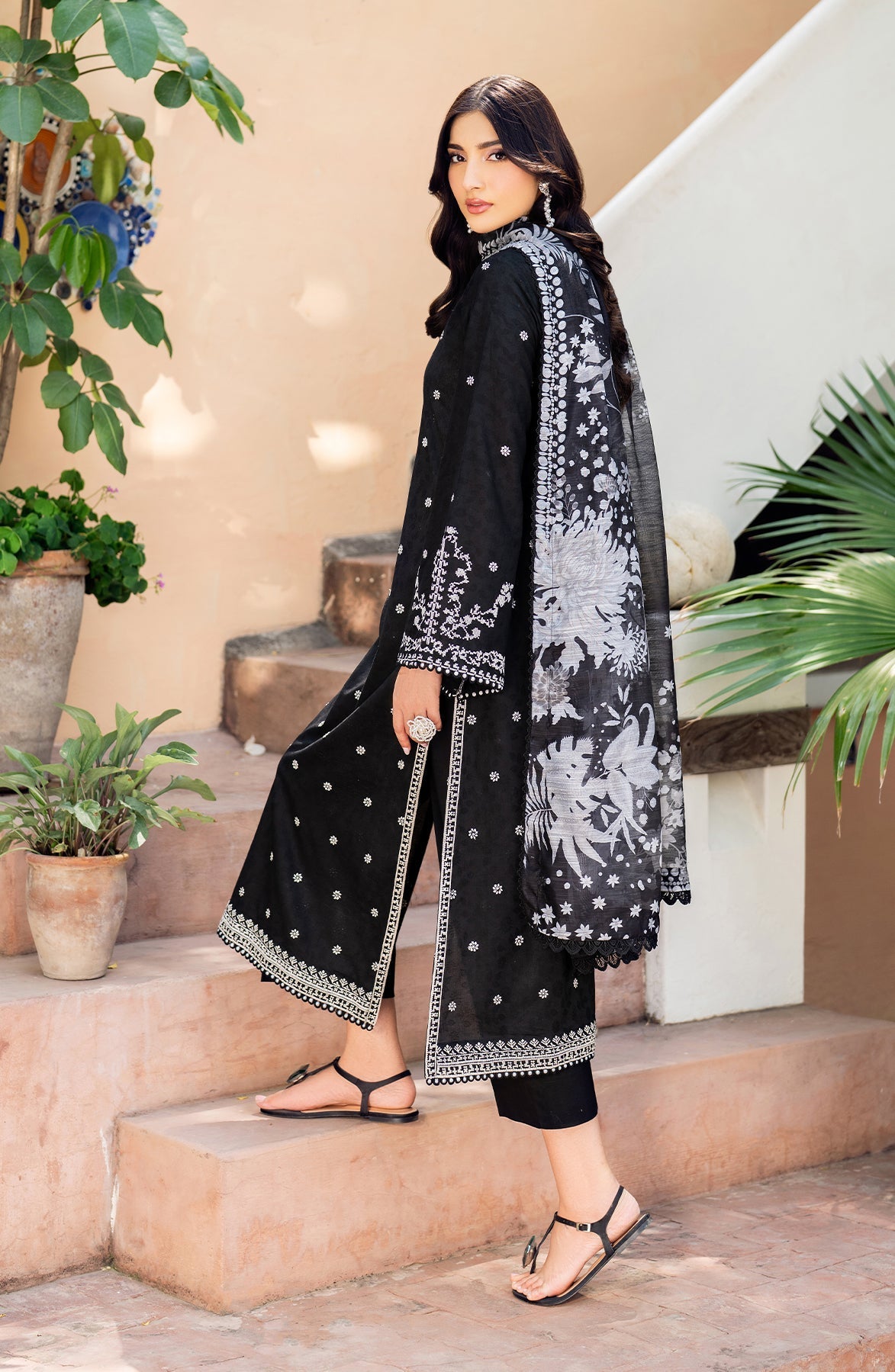 Zarif | Nura Textured Lawn 25 | MILHA - Official Zarif stockist in UK - Sakeena London