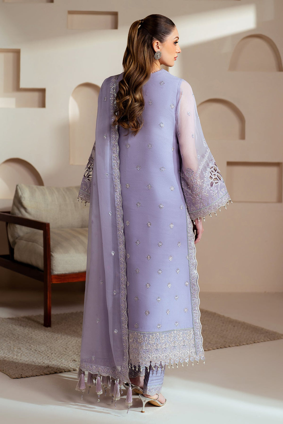 Alizeh | Aymal Chiffon | AF-BHM-4041-Marine - Official Alizeh stockist in UK - Sakeena London