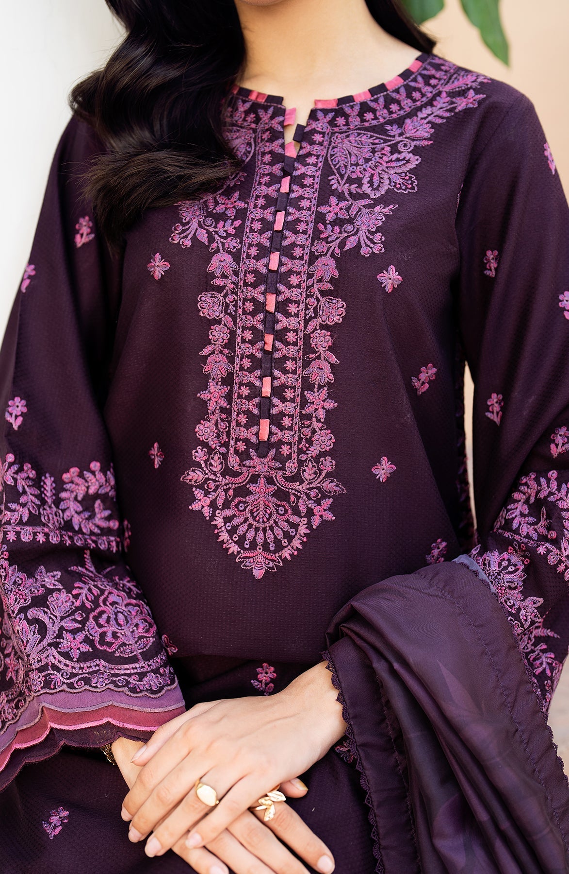 Zarif | Nura Textured Lawn 25 | FAHA - Official Zarif stockist in UK - Sakeena London