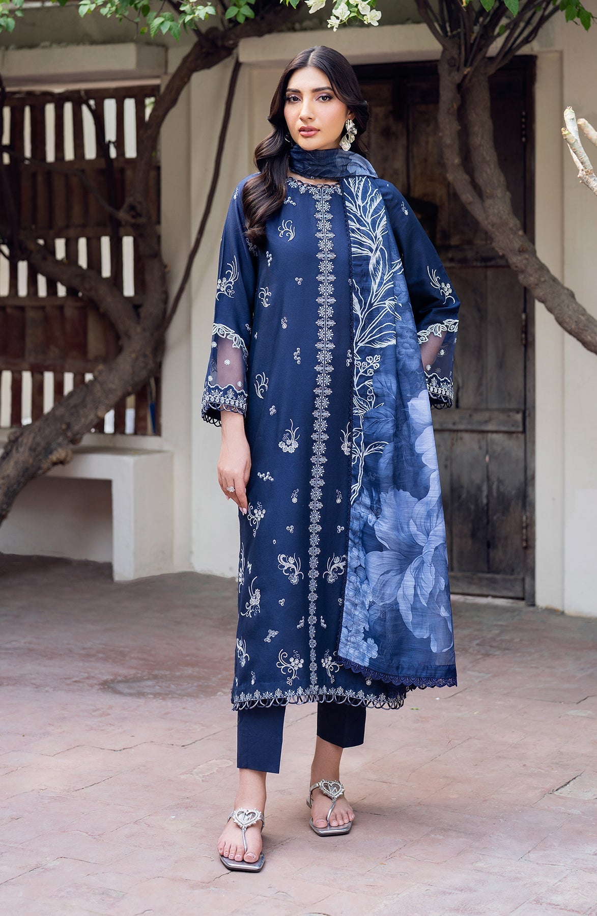 Zarif | Nura Textured Lawn 25 | SEERUM - Official Zarif stockist in UK - Sakeena London