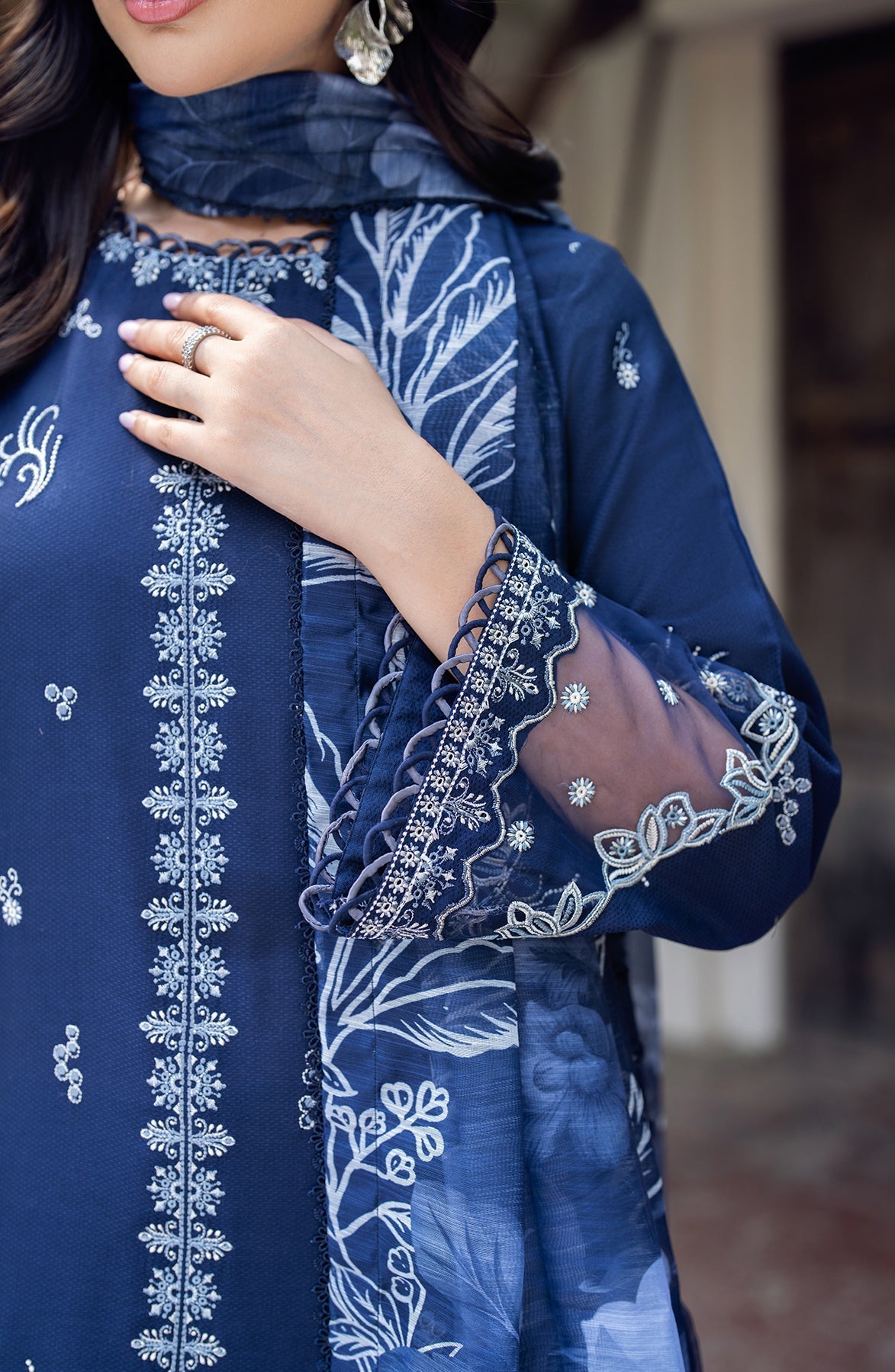 Zarif | Nura Textured Lawn 25 | SEERUM - Official Zarif stockist in UK - Sakeena London