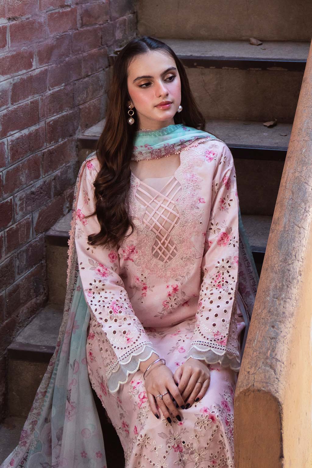 Neeshay | Summer Lines Printkari 25 | PECHE - Official Neeshay stockist in UK - Sakeena London
