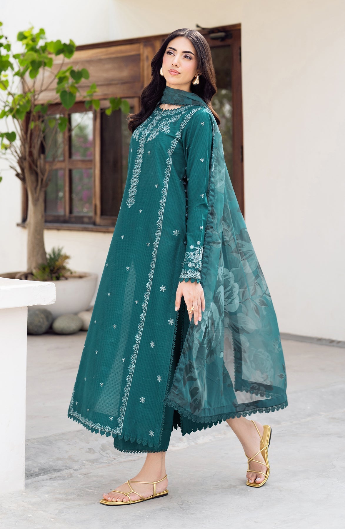 Zarif | Nura Textured Lawn 25 | NUSA - Official Zarif stockist in UK - Sakeena London
