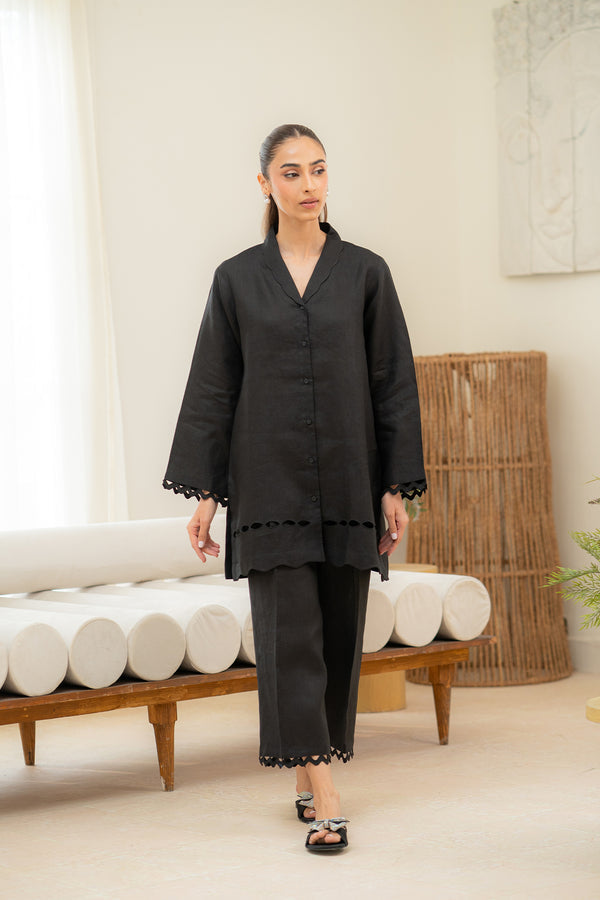 Sahar | Pre Essential Emb Edit | Moonlit Black - Official Sahar stockist in UK - Sakeena London