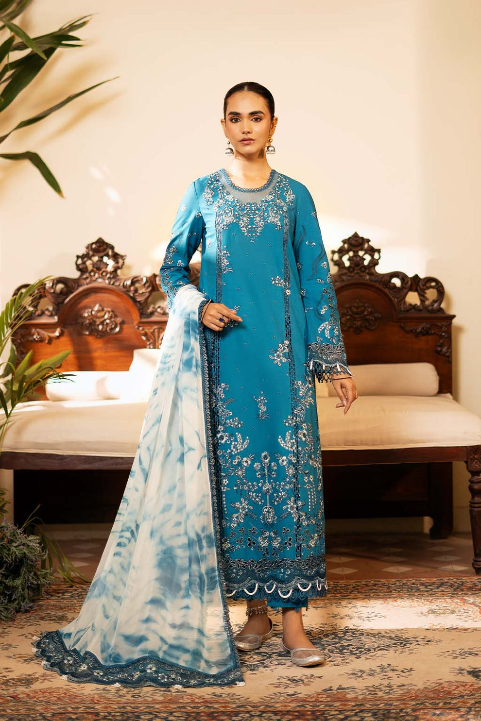 Zarposh | Sajni Lawn 25 | Azal - Official Zarposh stockist in UK - Sakeena London