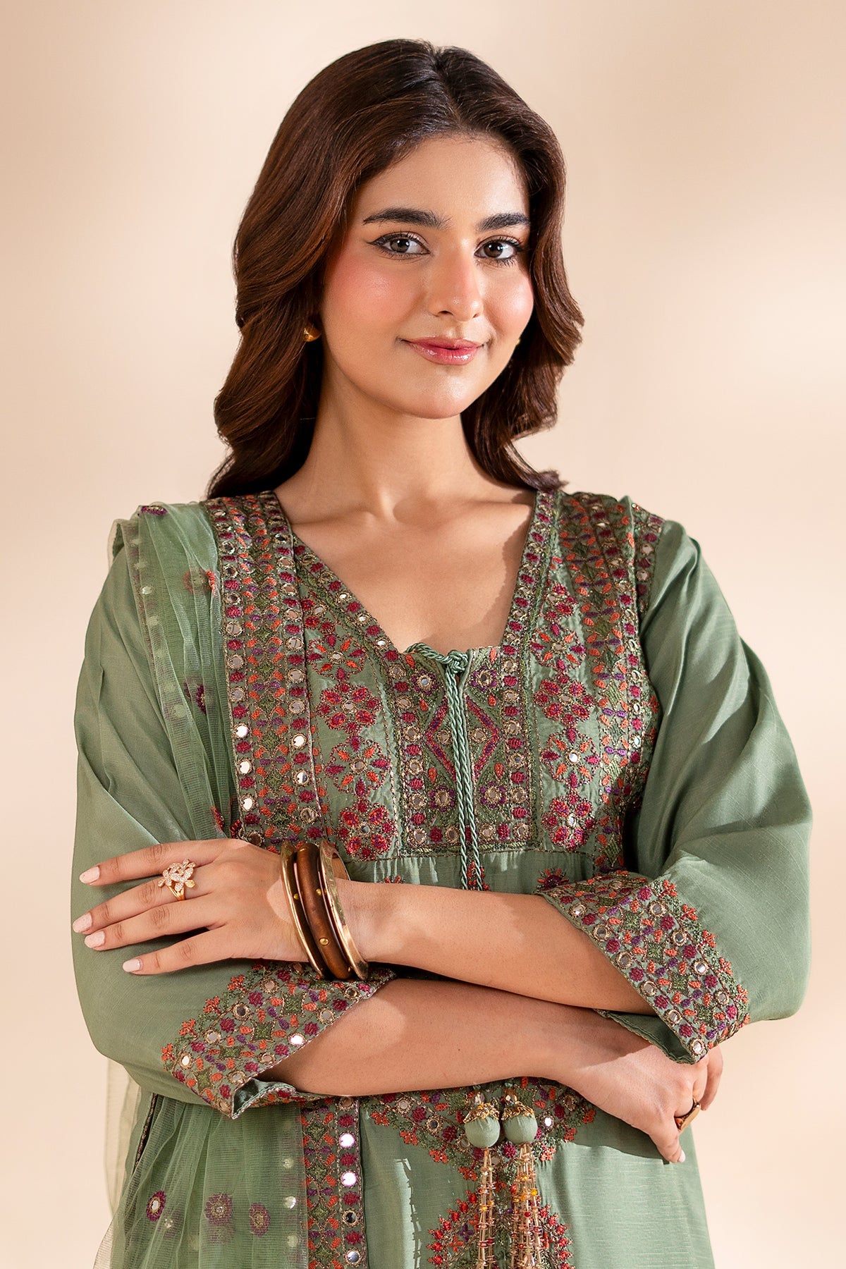 Charizma | Festive Pret | 3-PC Embroidered Silk CMA-6-369