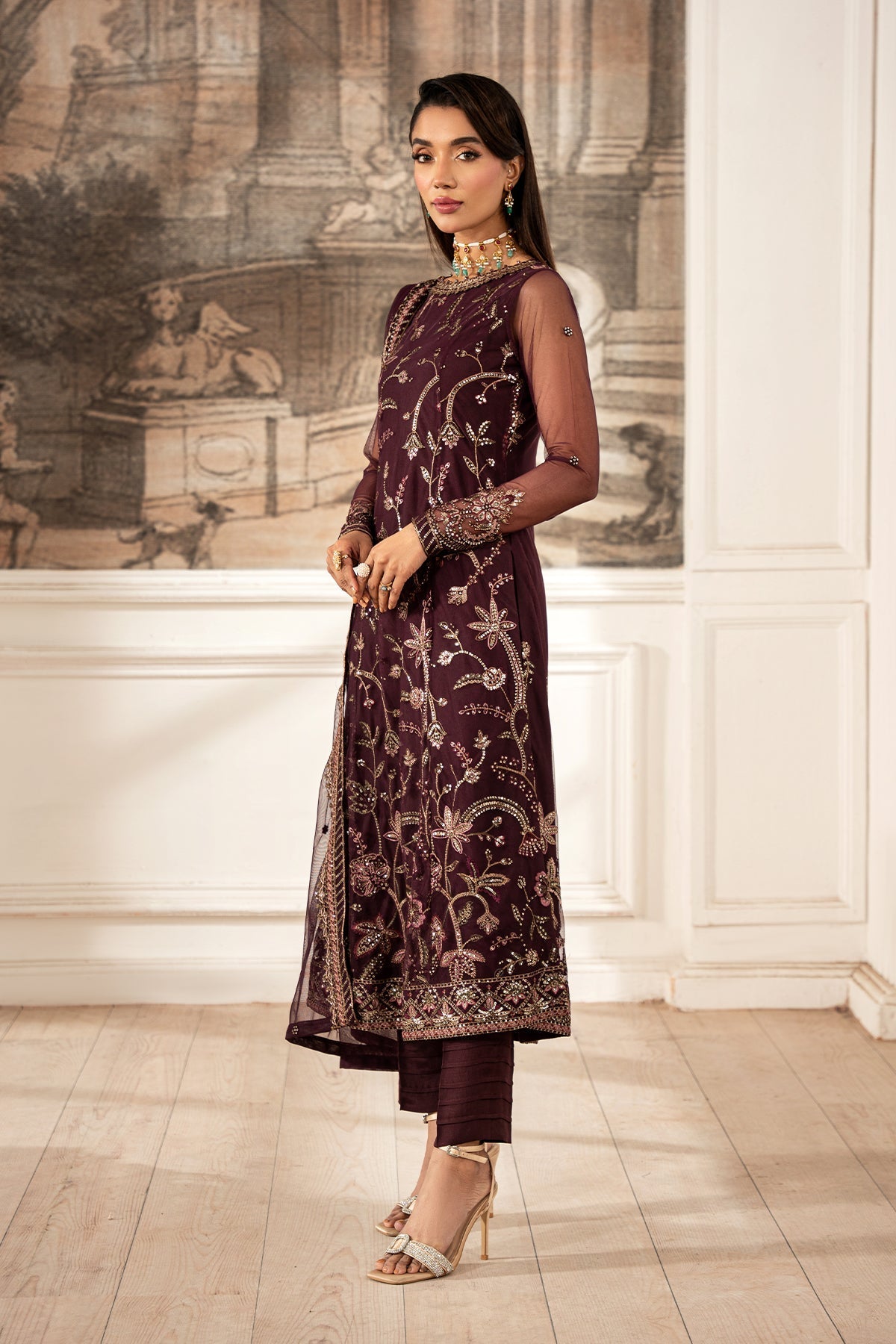 Zarif | Formal Edit 25 | ZFE-06 DAHLIA - Official Zarif stockist in UK - Sakeena London