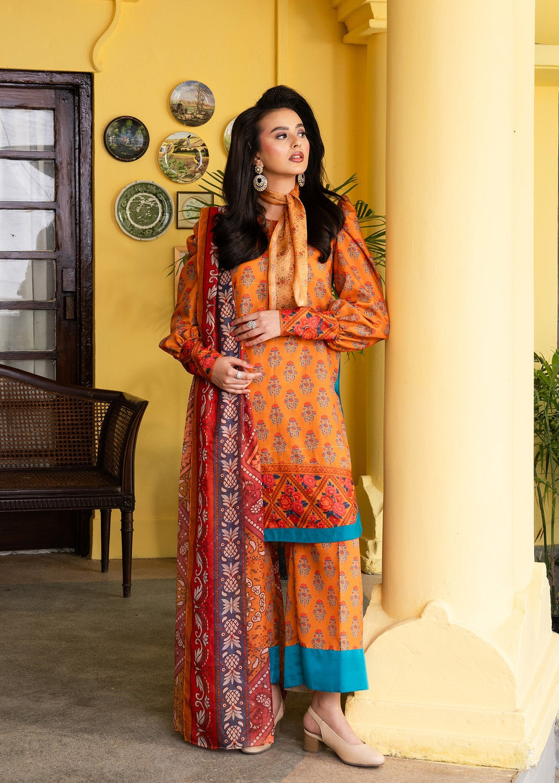 Maria Osama Khan | Retro Lawn 25 | Nehr - Official Maria Osama Khan stockist in UK - Sakeena London