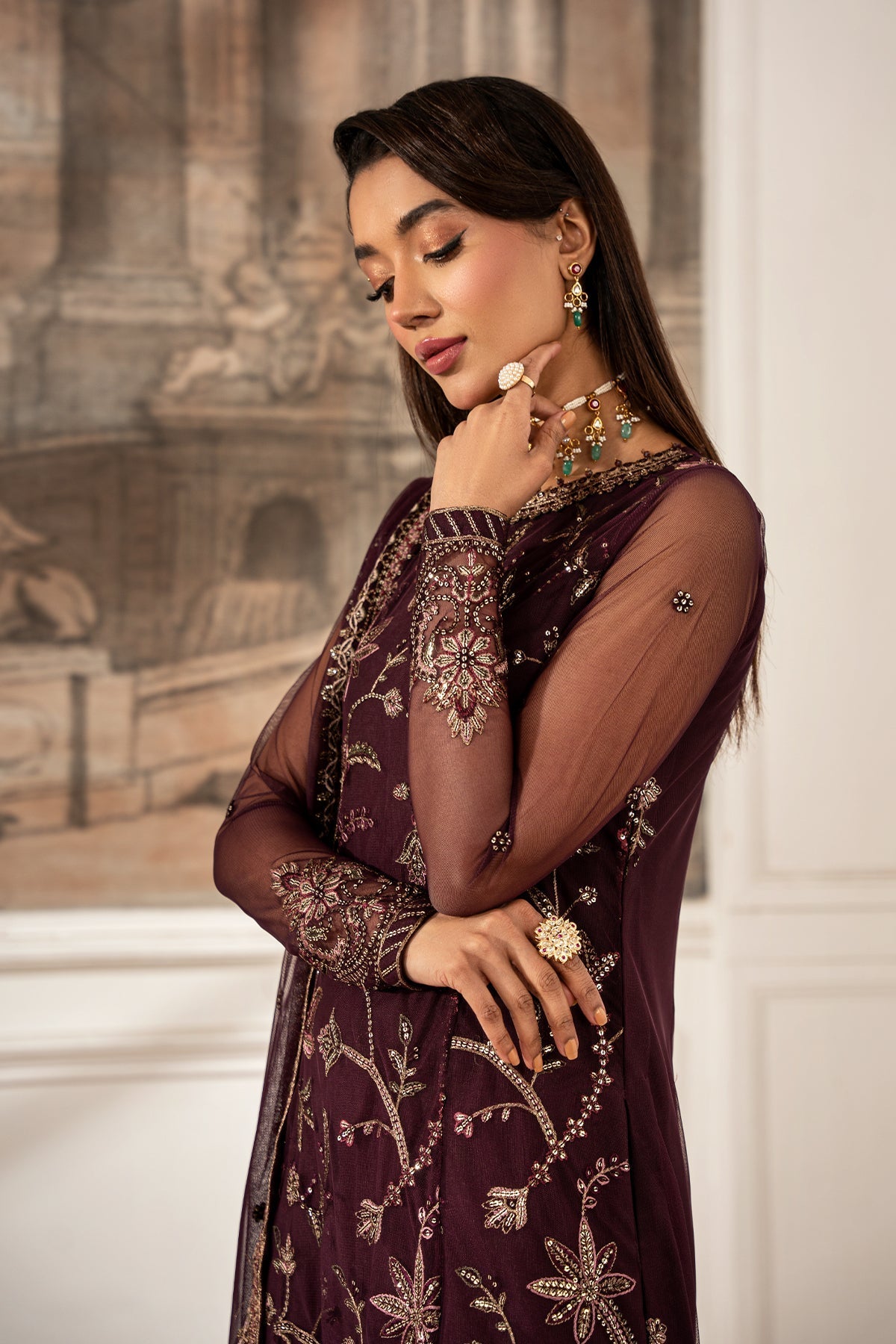 Zarif | Formal Edit 25 | ZFE-06 DAHLIA - Official Zarif stockist in UK - Sakeena London