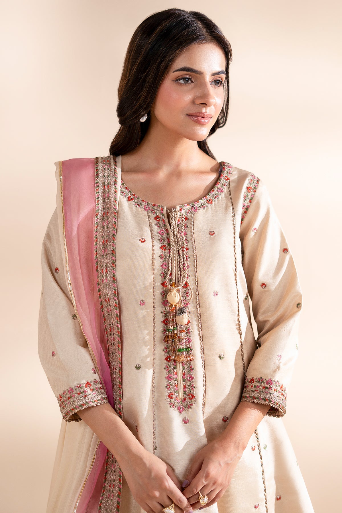 Charizma | Festive Pret | 3-PC Embroidered Silk CMA-6-390