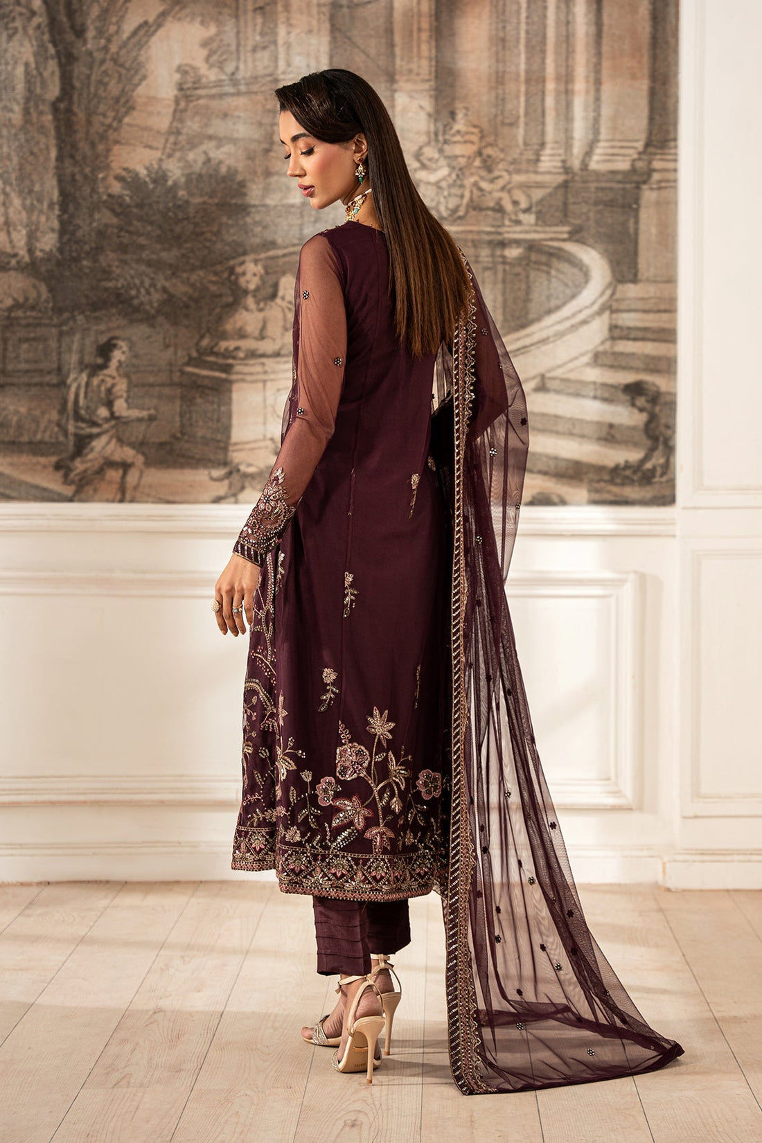 Zarif | Formal Edit 25 | ZFE-06 DAHLIA - Official Zarif stockist in UK - Sakeena London