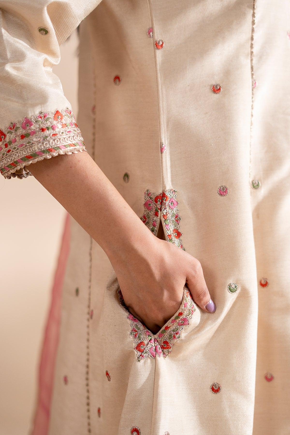 Charizma | Festive Pret | 3-PC Embroidered Silk CMA-6-390