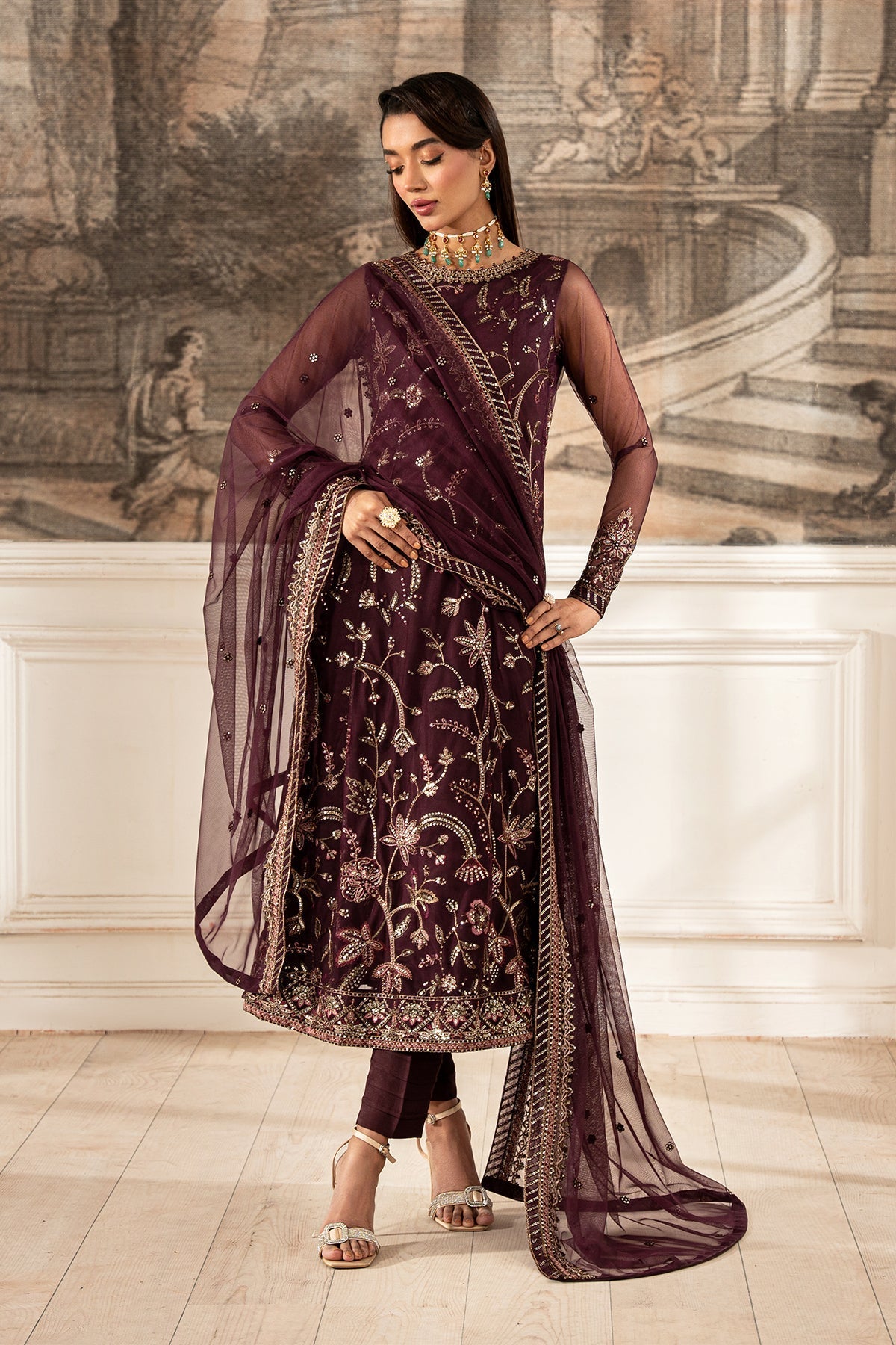 Zarif | Formal Edit 25 | ZFE-06 DAHLIA - Official Zarif stockist in UK - Sakeena London
