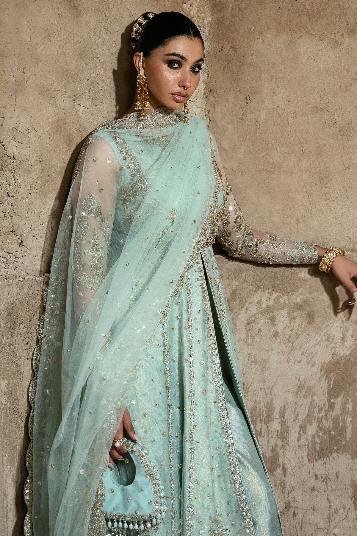 Mina Kashif | Virsa Wedding Formals | Safa - Official Mina Kashif stockist in UK - Sakeena London