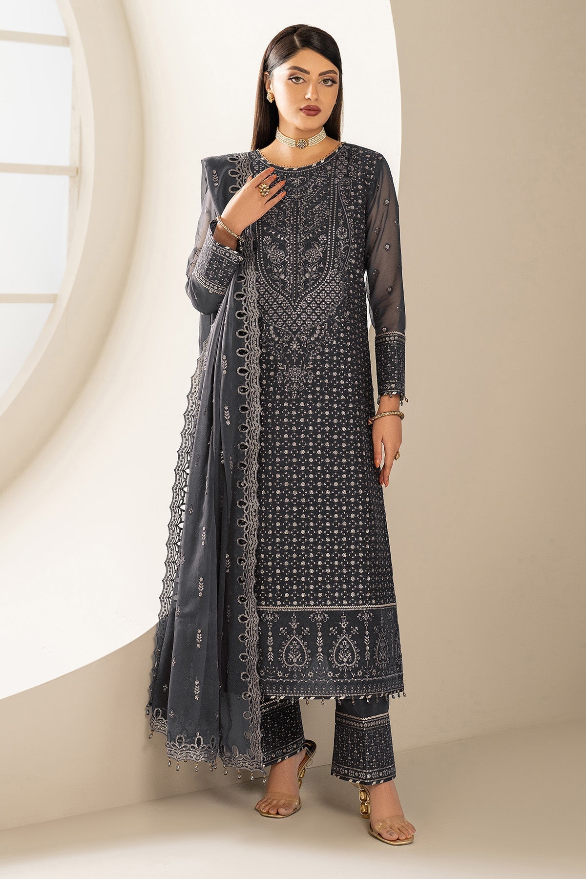 Alizeh | Formals Wear | AF-CH-2189-Akoya - Official Alizeh stockist in UK - Sakeena London