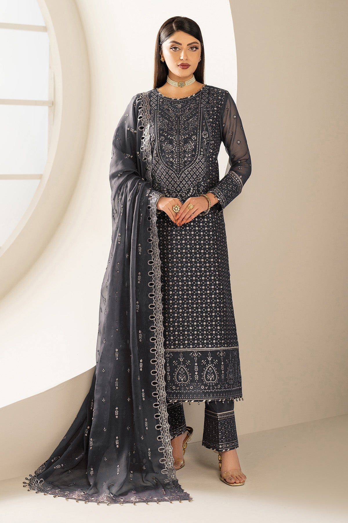 Alizeh | Formals Wear | AF-CH-2189-Akoya - Official Alizeh stockist in UK - Sakeena London