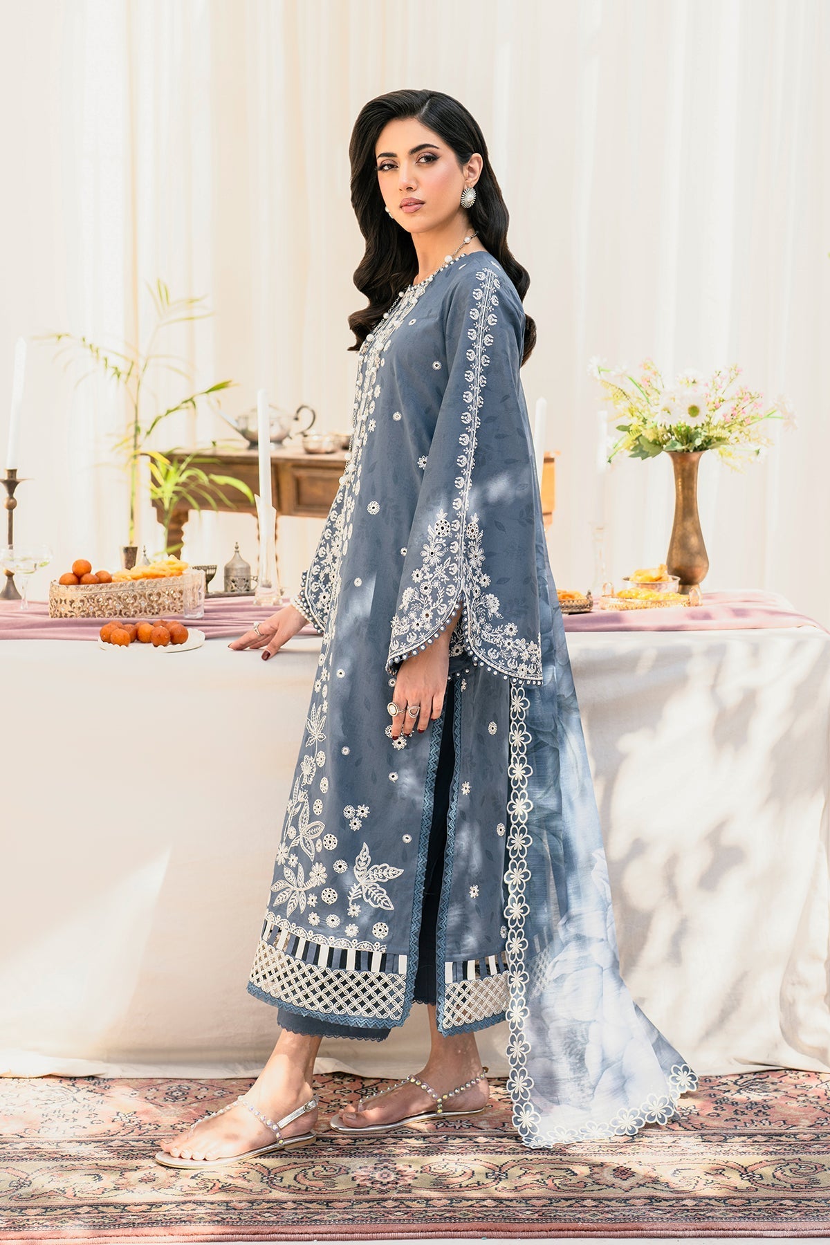 Zarif | Lamhay Luxury Eid Lawn 25 | 06 SAFAH - Official Zarif stockist in UK - Sakeena London