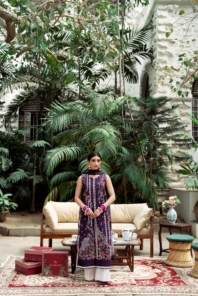 Florent | Eid Edits Luxury Lawn | FEE - 1A - Official Florent stockist in UK - Sakeena London