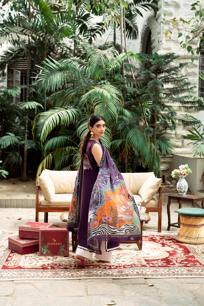 Florent | Eid Edits Luxury Lawn | FEE - 1A - Official Florent stockist in UK - Sakeena London