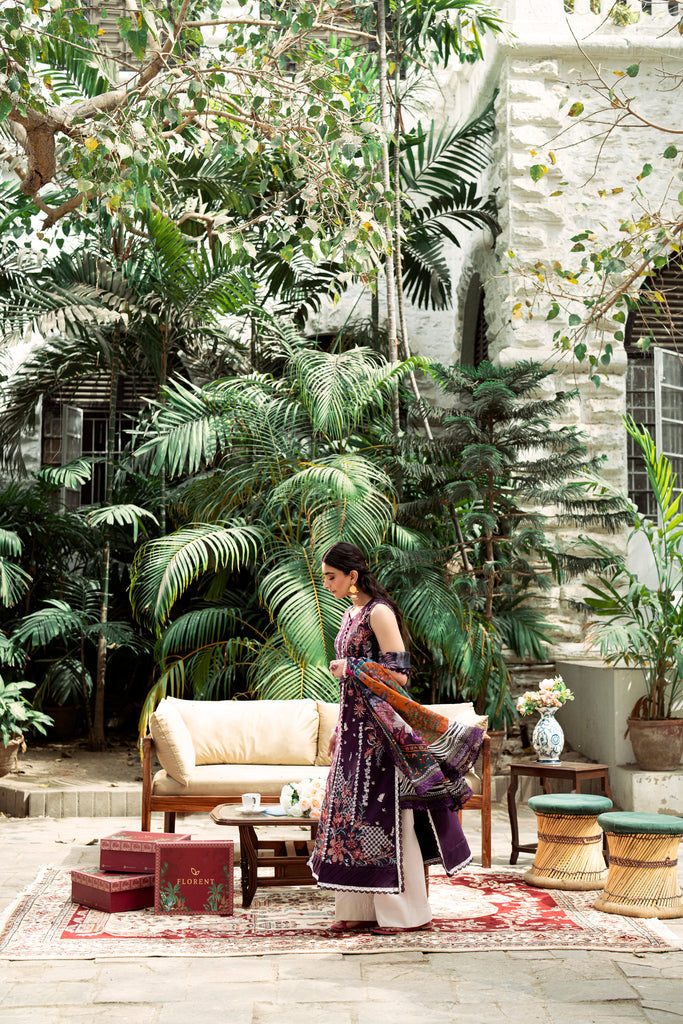 Florent | Eid Edits Luxury Lawn | FEE - 1A - Official Florent stockist in UK - Sakeena London