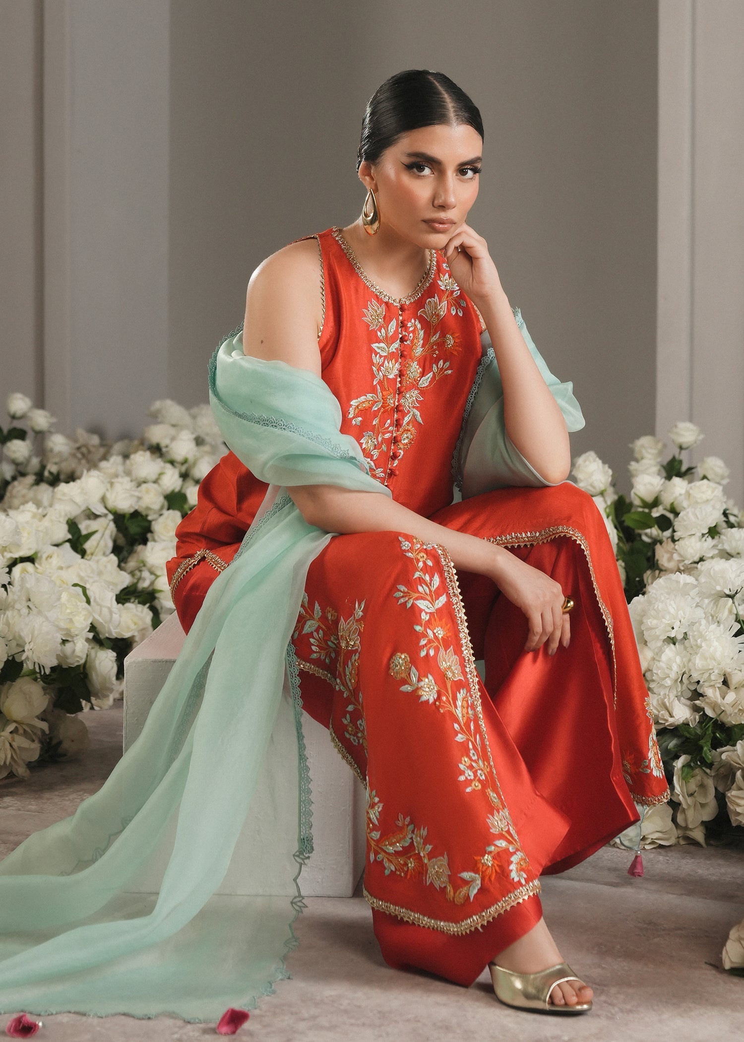 Umsha | The Luxe Chapter | Scarlett Flame - Official Umsha stockist in UK - Sakeena London