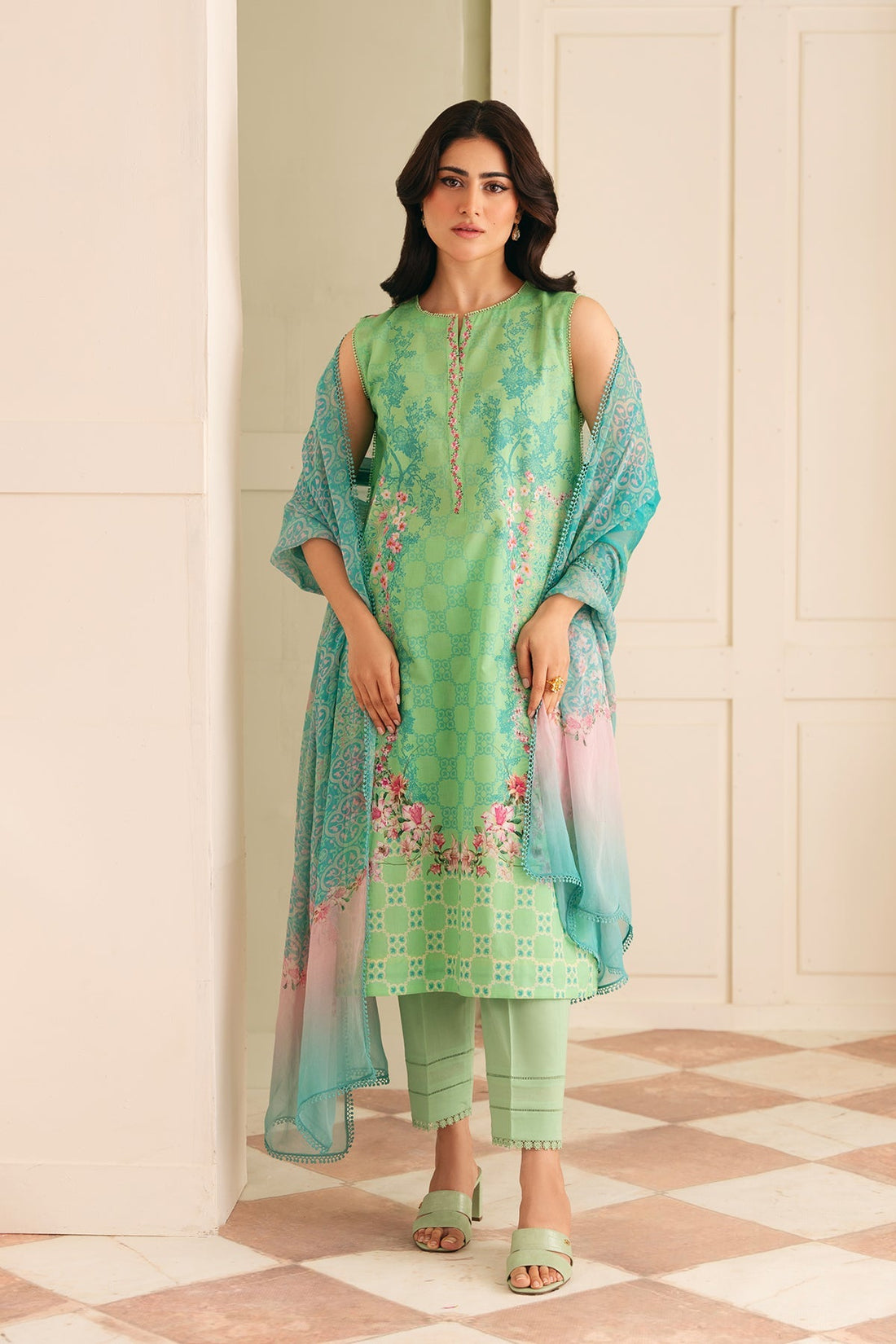 Sahar | Selene 25 | Seafoam Garden - Official Sahar stockist in UK - Sakeena London