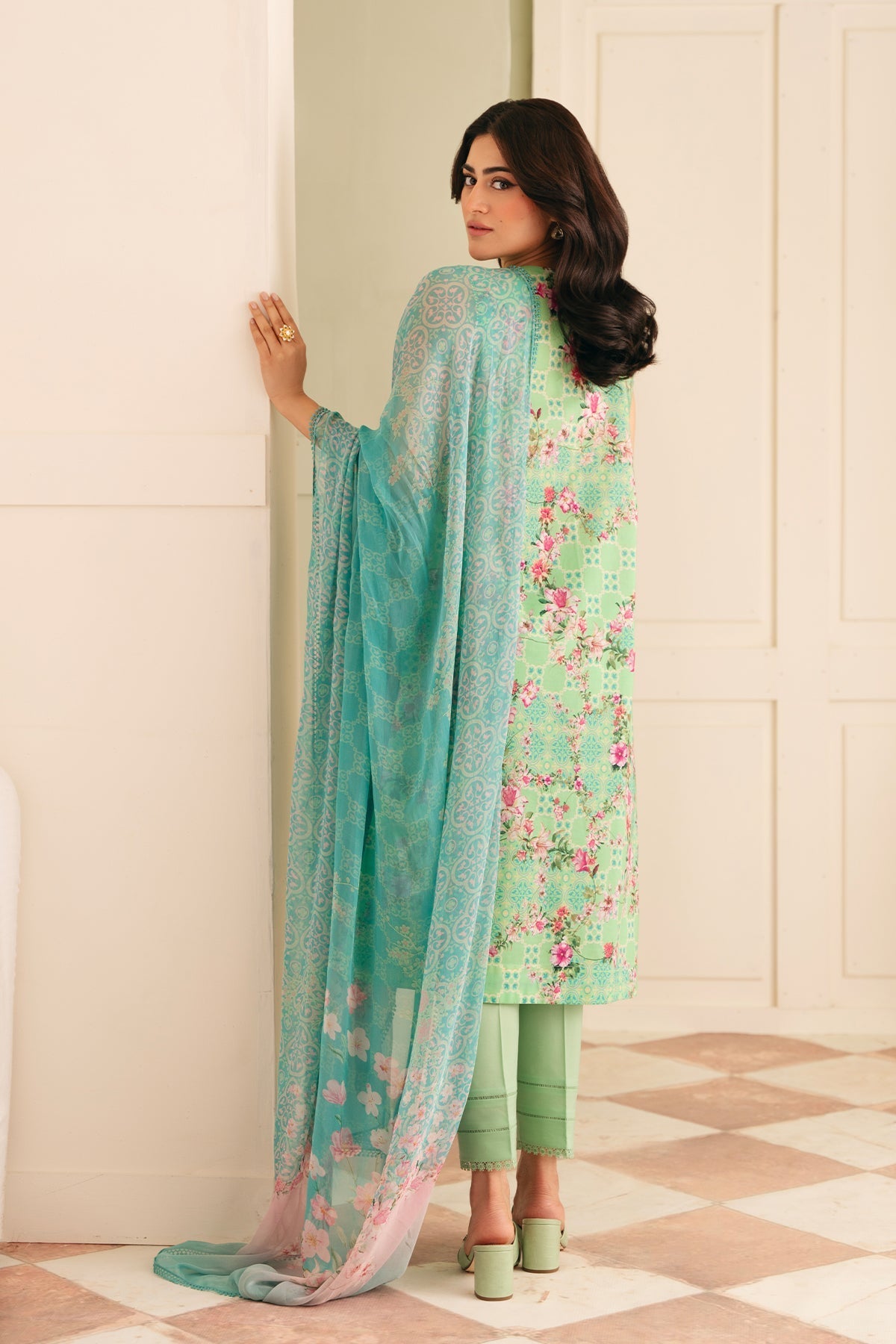Sahar | Selene 25 | Seafoam Garden - Official Sahar stockist in UK - Sakeena London