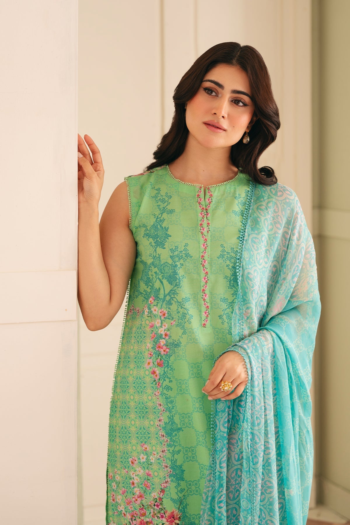 Sahar | Selene 25 | Seafoam Garden - Official Sahar stockist in UK - Sakeena London