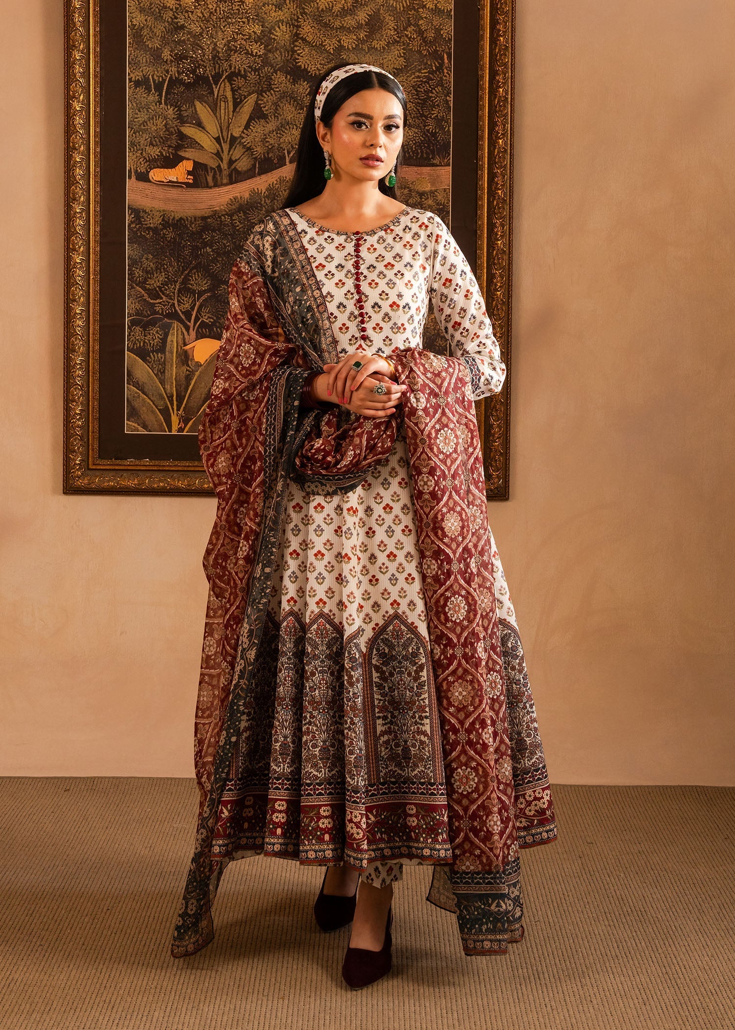 Maria Osama Khan | Retro Lawn 25 | Nair - Official Maria Osama Khan stockist in UK - Sakeena London
