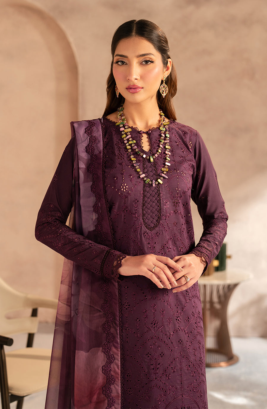 Zari f | Summer Lawn 25 | UNST-LWN-06 VIRAYA - Official Zarif stockist in UK - Sakeena London