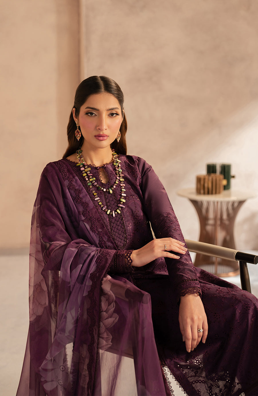 Zari f | Summer Lawn 25 | UNST-LWN-06 VIRAYA - Official Zarif stockist in UK - Sakeena London