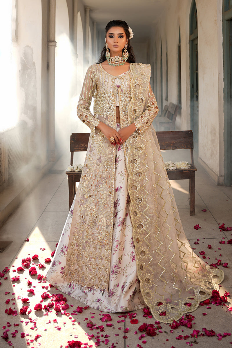 Maryams | Zeenat Luxury Formals | White Orchid - Z-01 - Official Maryams stockist in UK - Sakeena London